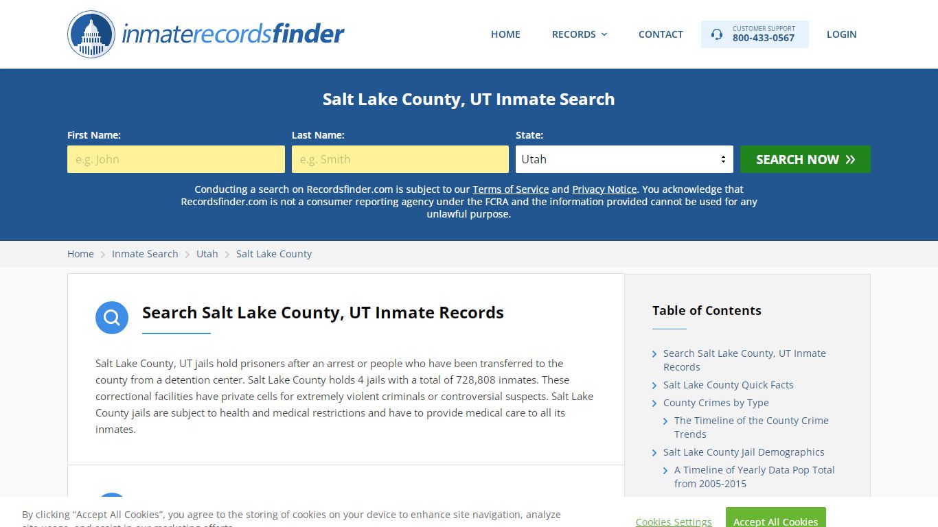 Salt Lake County, UT Inmate Lookup & Jail Records Online